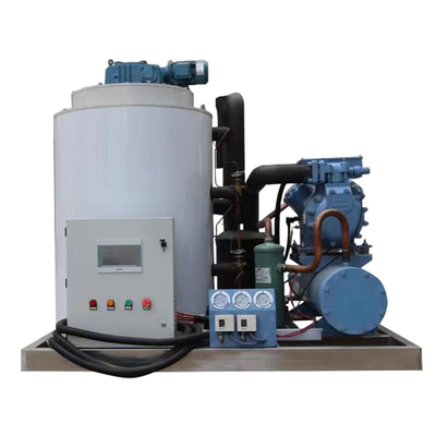 5000KG Industrial Straight Type Touch Stainless Steel Smart Salt Water On Board Fish Chips Slice Flake Crushed Ice Machine