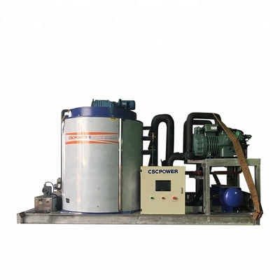 Hotels Flake Ice Machine Industrial Fresh Water Flake Ice Machine 10 Tons In Concrete Project