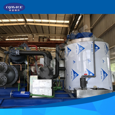 Industrial Ammonia Salt Water 8 Ton Flake Ice Machine With High Output