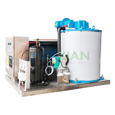 Fresh Seafood Refrigeration Machinery Salt Water/Seawater Flake Ice Maker Machine on Fishing Boat