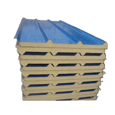 Chinese Cold Room PU / Polyurethane Sandwich Wall Panels 16MM Sandwich Panels